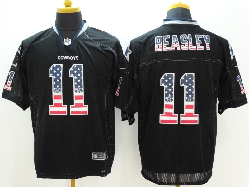 Men's Dallas Cowboys Cole Beasley #11 Black Jersey